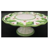 Presenttense, Holly Jolly 11 " Pedestal Cake Stand