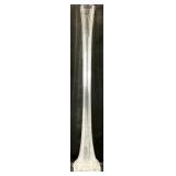 28 " Tall Italian Art Glass Clear Glass Vase