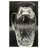 Vintage Crystal Pineapple Cut Pitcher