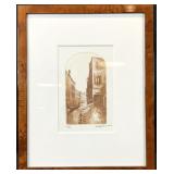 Venetian Canal Scene S/N Etching