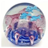 Art Glass Aquarium Paperweight