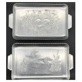 Small Hammered Aluminum Trays