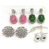 Sterling Silver Earrings Group