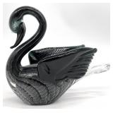 Art Glass Swan Figure