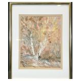 Virginia Beville Abstract Landscape Oil Painting
