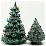 Vintage Ceramic Christmas Tree & Napkin Holder