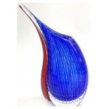 Murano Style Art Glass Vase