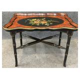 Tole Style Tray Top Table