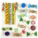 Group Art Glass Candies