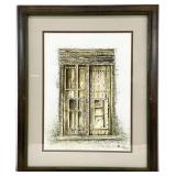 Ancient Omani Architectural Watercolor Painting