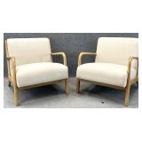 Pair Mid Century Style Arm Chairs