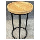 Petite Metal Frame Accent Table