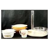 9pc Vintage Pyrex Corning Ware Dishes & More