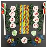 Group Art Glass Candies