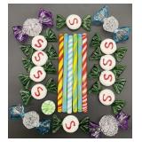 Group Art Glass Candies