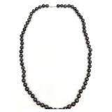 Tahitian Style Pearl Necklace With Sterling Clasp