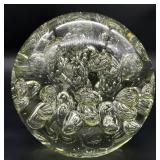 Large Controlled Bubble Art Glass Sphere