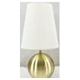 Small Brushed Gold Ball Accent Lamp