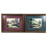 2 Thomas Kinkade Framed Art Prints