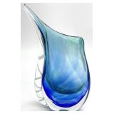 Murano Style Art Glass Vase