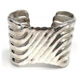 Sterling Silver Taxco Mexico Cuff Bracelet