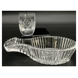 Waterford Crystal Shot Glass & Spoon Rest