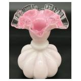 Fenton Silver Crest Melon Vase