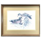 Don Whitlatch S/N Wood Ducks Art Print