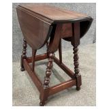 Mahogany Drop Leaf Side Table