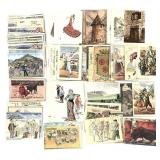 Large Group Vintage French Postcards & More