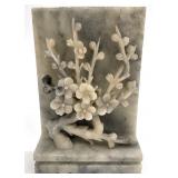 Chinese Soapstone Carved Floral Sculpture