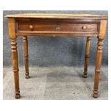 Antique Walnut One Drawer Desk