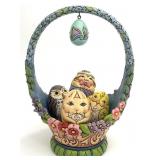 Jim Shore Glorious Things of Spring Easter Basket