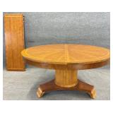 Excellent 60in Pedestal Dining Table w/ Leaf