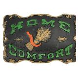 Antique Vtg Cast Iron Home Comfort Stove Sign