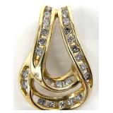 14K Gold & Diamond Necklace Pendant