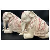 2 Vintage 1980 Nancy Lopez Elephant Figures