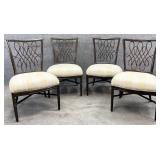 Four McGuire Rattan Side Chairs