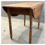 Antique Drop Leaf Turned Leg Table
