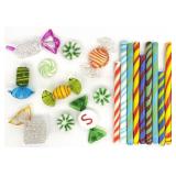 Group Art Glass Candies