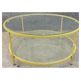 Round Glass Insert Coffee Table