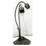 Lily Pad 2-Light Table Lamp, No Shades