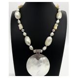 Avi Soffer Sterling Mother of Pearl Necklace