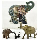 Group Elephant Figurines