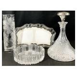 Crystal Decanter, Vase, Frame & More