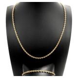 14K Gold Michael Anthony Necklace & Bracelet