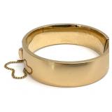Monet Gold Vermeil Clasp Bangle Bracelet