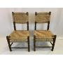 Pair of Antique Rush Chairs