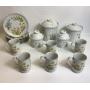 16pc Lot of Floral China and Cannisters