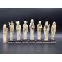 Set of 8 Chinese Immortals Carved Figurines